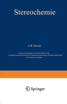 E-Book (pdf) Stereochemie von A.W. Stewart, Karl Löffler