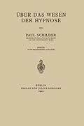 E-Book (pdf) Über das Wesen der Hypnose von Paul Schilder