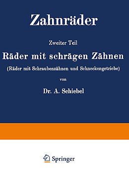 E-Book (pdf) Zahnräder von A. Schiebel