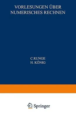 E-Book (pdf) Vorlesungen über Numerisches Rechnen von C. Runge, H. König