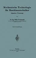 E-Book (pdf) Mechanische Technologie für Maschinentechniker von Willy Pockrandt