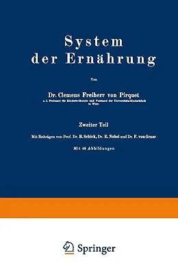 E-Book (pdf) System der Ernährung von Clemens Pirquet, B. Schick, E. Nobel
