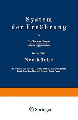 E-Book (pdf) System der Ernährung von Clemens Pirquet, Johanna Dittrixh, Marietta Lendl