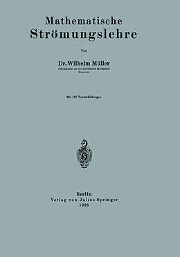 E-Book (pdf) Mathematische Strömungslehre von Wilhelm Müller