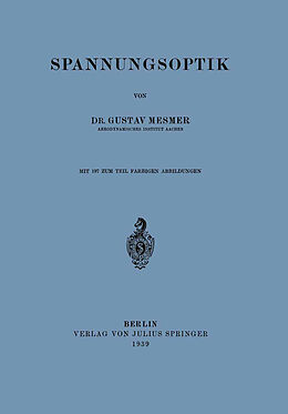E-Book (pdf) Spannungsoptik von Gustav Mesmer