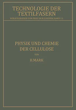 E-Book (pdf) Physik und Chemie der Cellulose von H. Mark