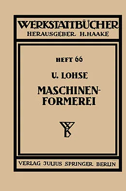 E-Book (pdf) Maschinenformerei von U. Lohse