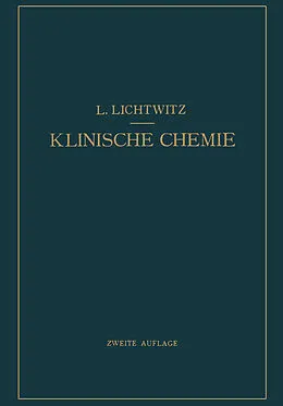 E-Book (pdf) Klinische Chemie von L. Lichtwitz