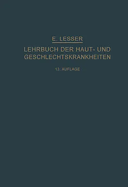 E-Book (pdf) Lehrbuch der Haut- und Geschlechtskrankheiten von Edmund Lesser