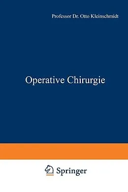 E-Book (pdf) Operative Chirurgie von Otto Kleinschmidt