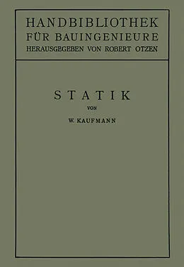 E-Book (pdf) Statik von Walther Kaufmann