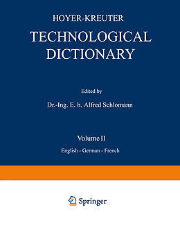 E-Book (pdf) Technological Dictionary von Na Hoyer, Na Kreuter, Alfred Schlomann