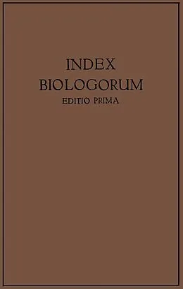 E-Book (pdf) Index Biologorum von G. Chr. Hirsch