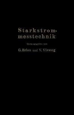 E-Book (pdf) Starkstrommeßtechnik von F. Hillebrand, R. Jäger, M. Schenkel
