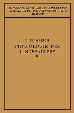 E-Book (pdf) Physiologie des Kindesalters von Egon Helmreich