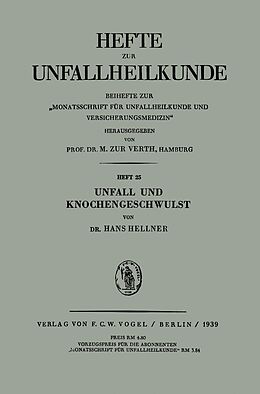 E-Book (pdf) Unfall und Knochengeschwulst von H. Hellner
