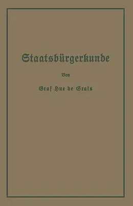 E-Book (pdf) Staatsbürgerkunde von Hue de Grais
