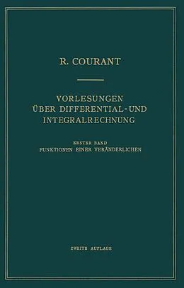 E-Book (pdf) Vorlesungen Über Differential- und Integralrechnung von Richard Courant