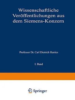 E-Book (pdf) Wissenschaftliche Veröffentlichungen aus dem Siemens-Konzern von Arthur Clausing, Robert Fellinger, Bruno Felgenheuer