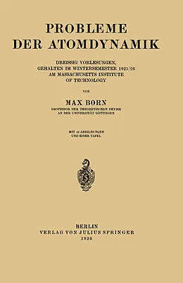 E-Book (pdf) Probleme der Atomdynamik von Max Born