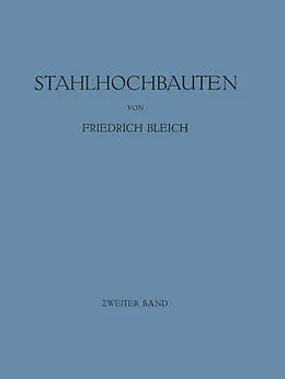 E-Book (pdf) Stahlhochbauten von Friedrich Bleich
