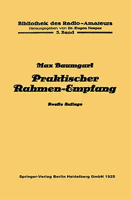 E-Book (pdf) Praktischer Rahmen-Empfang von Max Baumgart
