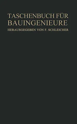 E-Book (pdf) Taschenbuch für Bauingenieure von A. Agatz, K. Beyer, R. Bloß