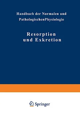 E-Book (pdf) Resorption und Exkretion von NA Adler, NA Ellinger, NA Fürth