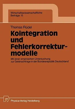 E-Book (pdf) Kointegration und Fehlerkorrekturmodelle von Thomas Rüdel
