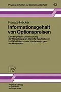 E-Book (pdf) Informationsgehalt von Optionspreisen von Renate Hecker