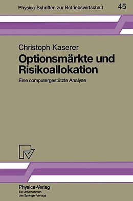 E-Book (pdf) Optionsmärkte und Risikoallokation von Christoph Kaserer
