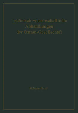 E-Book (pdf) Technisch-wissenschaftliche Abhandlungen der Osram-Gesellschaft von 