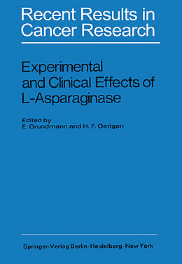Kartonierter Einband Experimental and Clinical Effects of L-Asparaginase von 