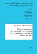 Fester Einband Festschrift anlässlich des sechzigjährigen Bestehens der Deutsch-Niederländischen Juristenkonferenz von 