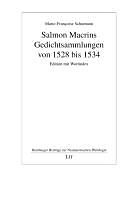 Salmon Macrins Gedichtsammlungen von 1528 bis 1534