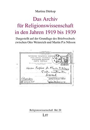 Das Archiv für Religionswissenschaft in den Jahren 1919 bis 1939