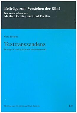 Kartonierter Einband Texttranszendenz von Gerd Theißen