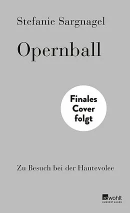 E-Book (epub) Opernball von Stefanie Sargnagel