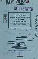 E-Book (epub) Das kleine Sabotage-Handbuch von 1944 von US Office of Strategic Services