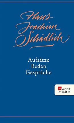 E-Book (epub) Aufsätze, Reden, Gespräche von Hans Joachim Schädlich