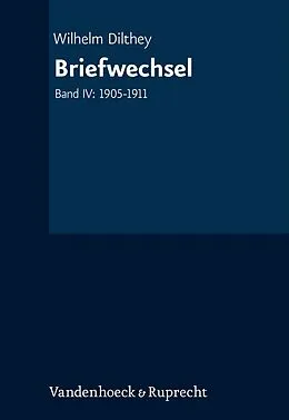 E-Book (pdf) Briefwechsel von Wilhelm Dilthey