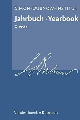 E-Book (pdf) Jahrbuch des Simon-Dubnow-Instituts / Simon Dubnow Institute Yearbook X (2011) von Dan Diner