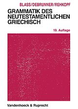 E-Book (pdf) Grammatik des neutestamentlichen Griechisch von Friedrich Blass