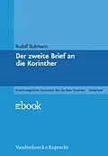 E-Book (pdf) Der zweite Brief an die Korinther von Rudolf Bultmann