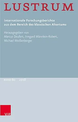 E-Book (pdf) Lustrum Band 60 - 2018 von Walter Kißel