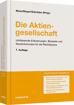 Fester Einband Die Aktiengesellschaft von Gerhard Manz, Barbara Mayer, Albert Schröder
