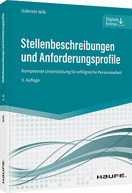 Kartonierter Einband Stellenbeschreibungen und Anforderungsprofile von Gabriele Wilk