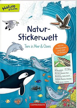 Kartonierter Einband Natur-Stickerwelt: Tiere in Meer und Ozean von Ruby Anna Warnecke