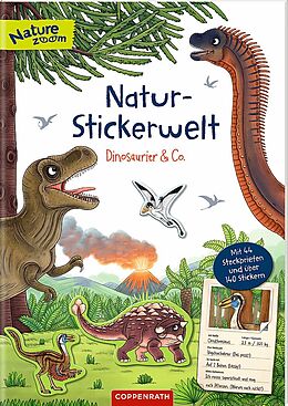 Geheftet Natur-Stickerwelt - Dinosaurier &amp; Co. von Ruby Anna Warnecke