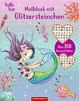 Fester Einband Malblock mit Glitzersteinchen von Monika Finsterbusch